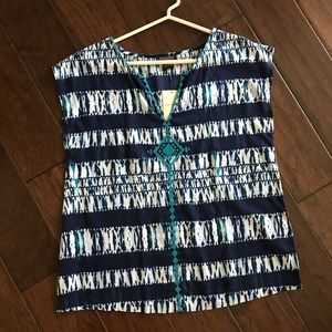 NWT Lucky brand loose top. Sz s